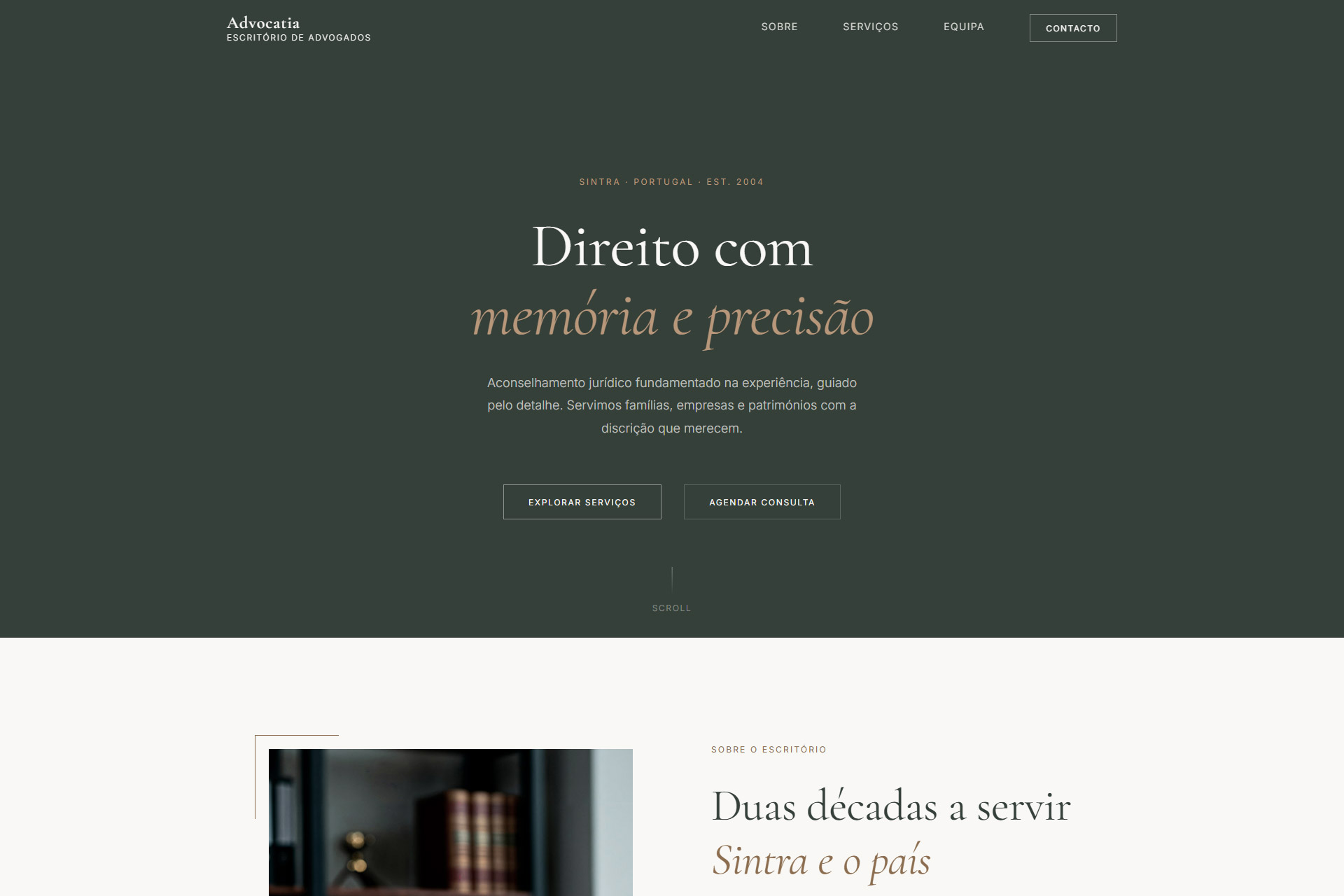 Advocatia — Início