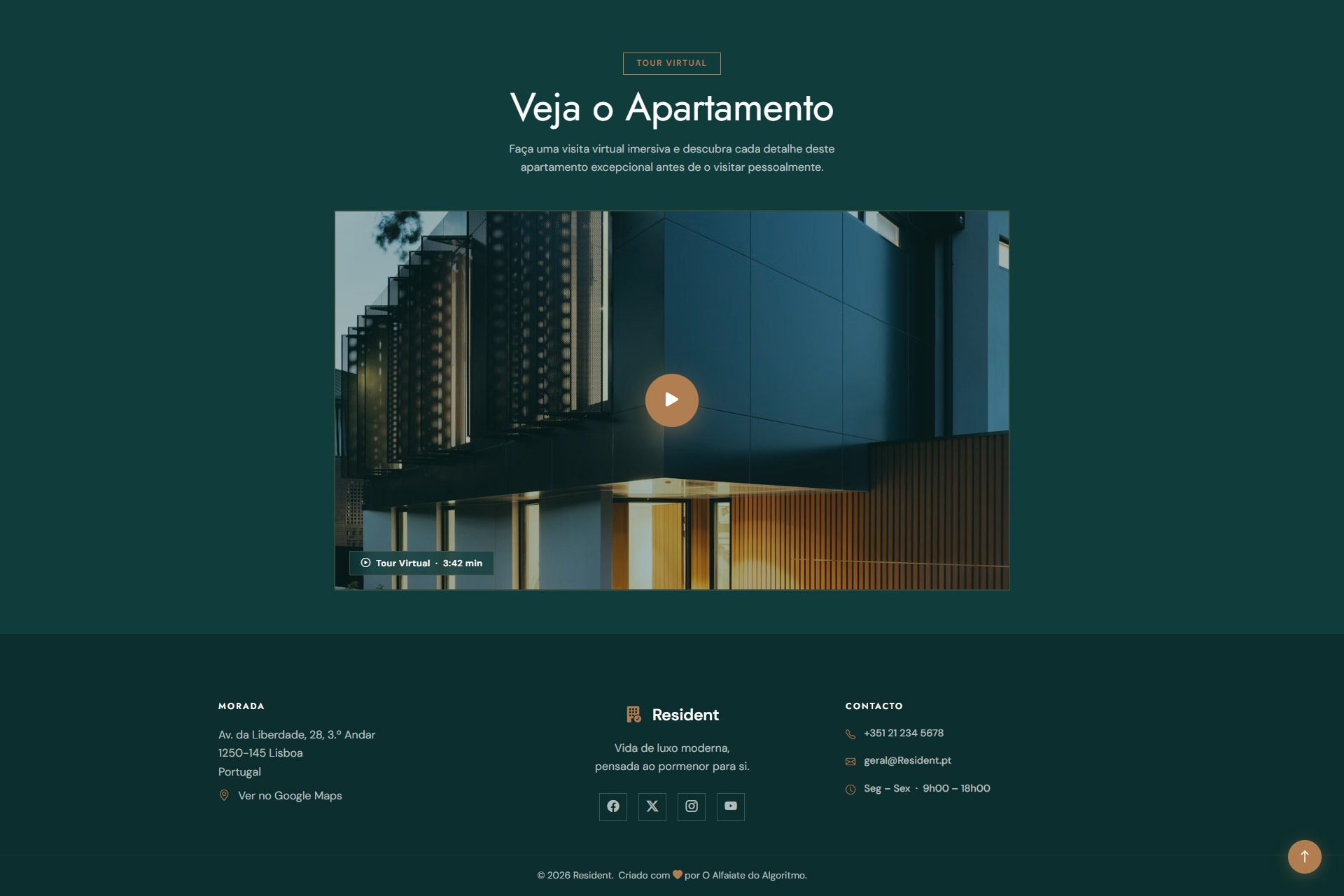 Resident — Comodidades